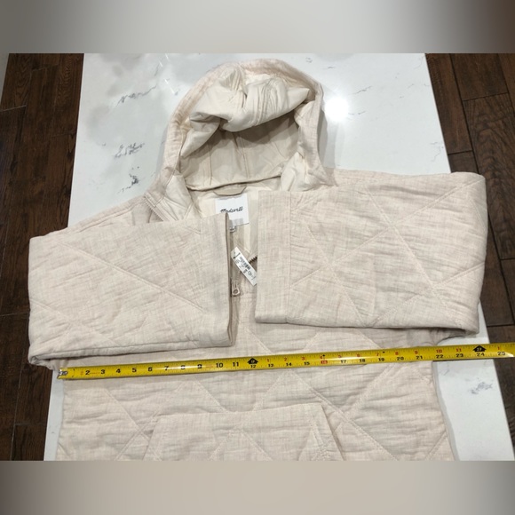 NWT Madewell Quilted Hoodie Popover Jacket Small - Picture 10 of 16